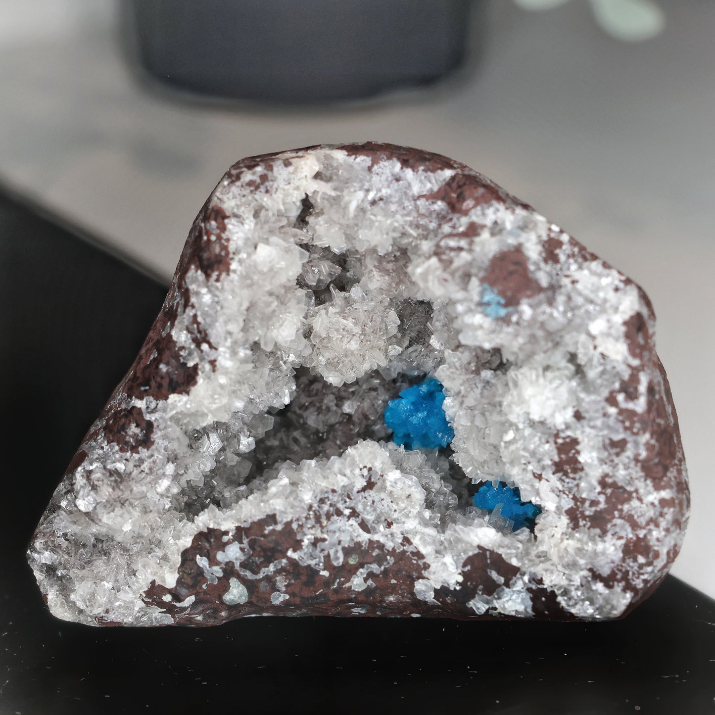 Pentagonite on Heulandite